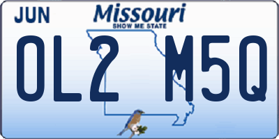 MO license plate OL2M5Q