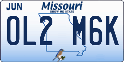 MO license plate OL2M6K