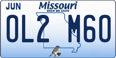 MO license plate OL2M6O