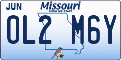 MO license plate OL2M6Y