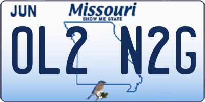 MO license plate OL2N2G