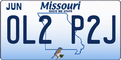 MO license plate OL2P2J