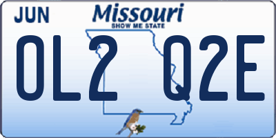 MO license plate OL2Q2E