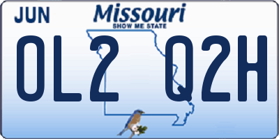 MO license plate OL2Q2H