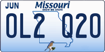 MO license plate OL2Q2O