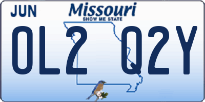 MO license plate OL2Q2Y