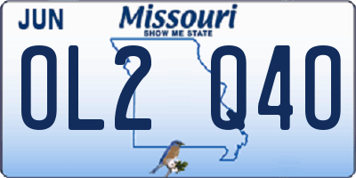 MO license plate OL2Q4O