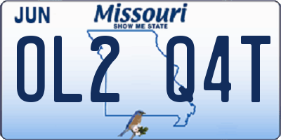 MO license plate OL2Q4T