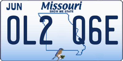 MO license plate OL2Q6E