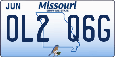 MO license plate OL2Q6G