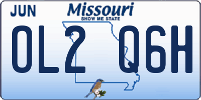 MO license plate OL2Q6H