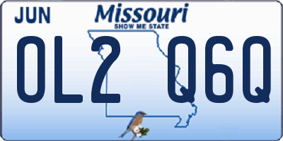 MO license plate OL2Q6Q