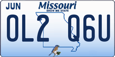 MO license plate OL2Q6U