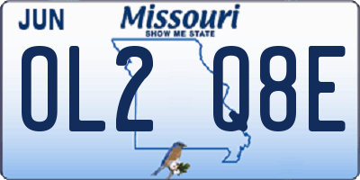 MO license plate OL2Q8E