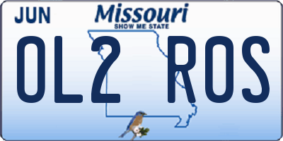 MO license plate OL2R0S