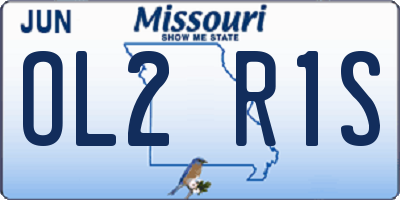 MO license plate OL2R1S