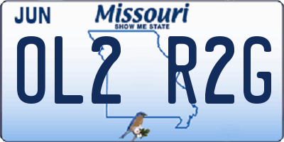 MO license plate OL2R2G