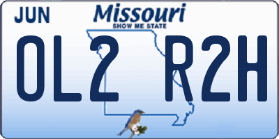 MO license plate OL2R2H