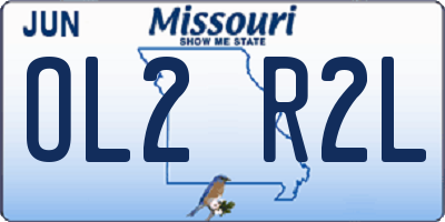 MO license plate OL2R2L