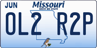 MO license plate OL2R2P