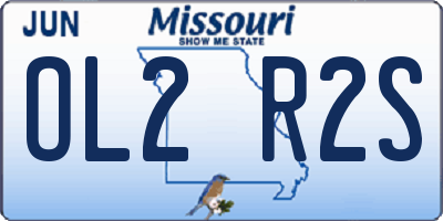MO license plate OL2R2S