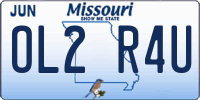 MO license plate OL2R4U