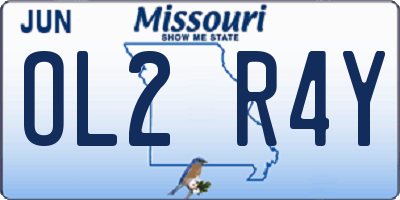 MO license plate OL2R4Y