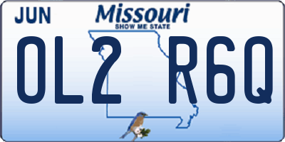 MO license plate OL2R6Q