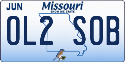 MO license plate OL2S0B