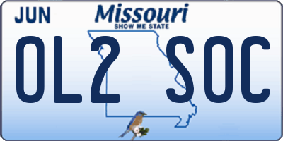 MO license plate OL2S0C