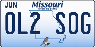 MO license plate OL2S0G