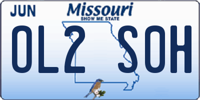 MO license plate OL2S0H