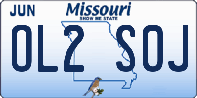 MO license plate OL2S0J