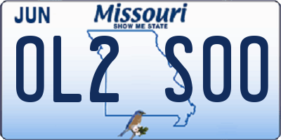 MO license plate OL2S0O