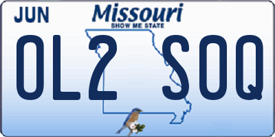 MO license plate OL2S0Q