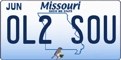 MO license plate OL2S0U