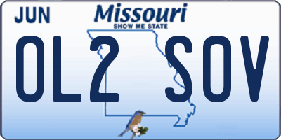 MO license plate OL2S0V