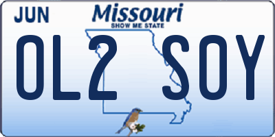 MO license plate OL2S0Y