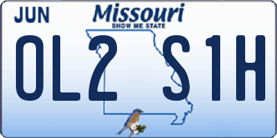 MO license plate OL2S1H
