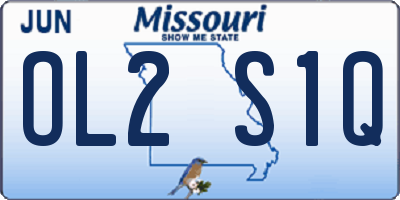 MO license plate OL2S1Q