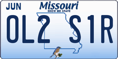 MO license plate OL2S1R
