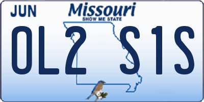 MO license plate OL2S1S