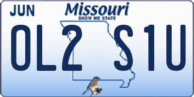MO license plate OL2S1U