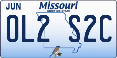 MO license plate OL2S2C