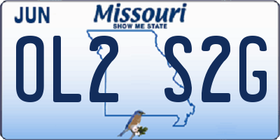 MO license plate OL2S2G