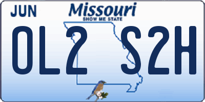MO license plate OL2S2H