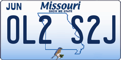MO license plate OL2S2J
