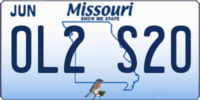 MO license plate OL2S2O