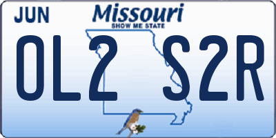 MO license plate OL2S2R