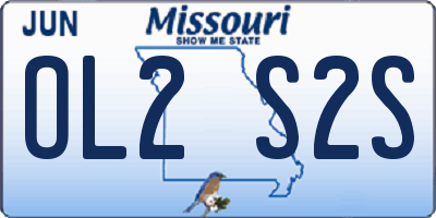 MO license plate OL2S2S